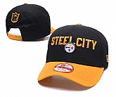 Steelers Steel City Black Peaked Adjustable Hat GS,baseball caps,new era cap wholesale,wholesale hats